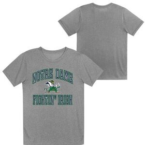 NCAA Notre Dame Fighting Irish Boys' Gray Poly T-Shirt